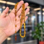 Bal Sarısı Oval Kehribar Tesbih