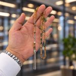 Kestane Rengi Özel Püsküllü Kehribar Tesbih